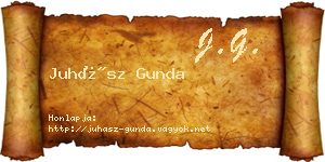 Juhász Gunda névjegykártya