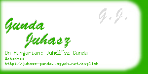 gunda juhasz business card
